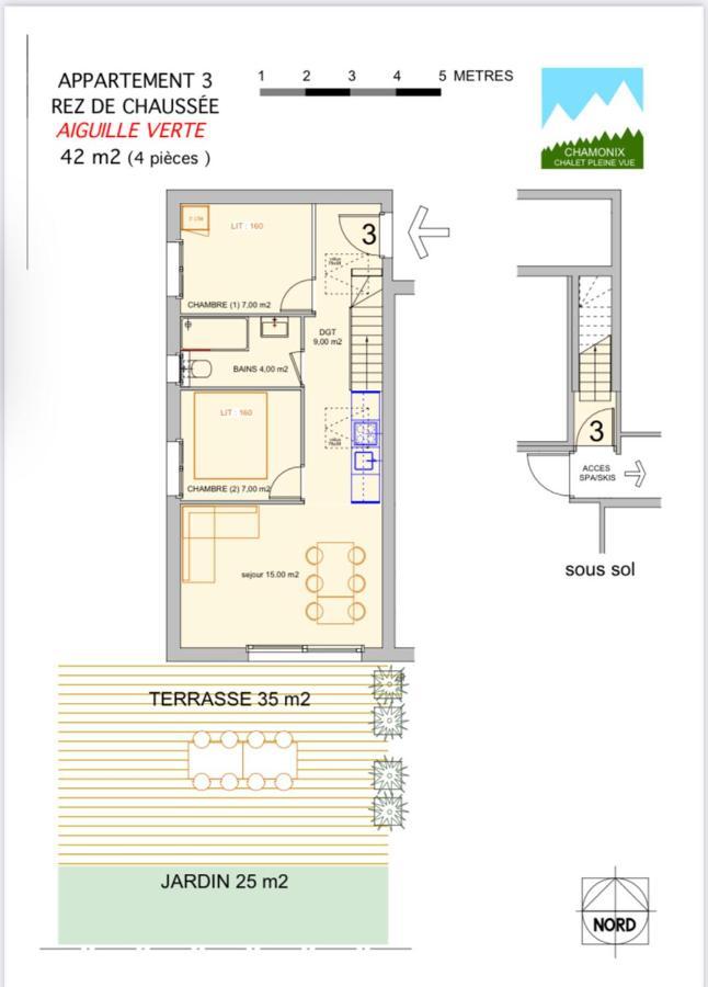 Chalet Pleine Vue&Spa Chamonix Extérieur photo